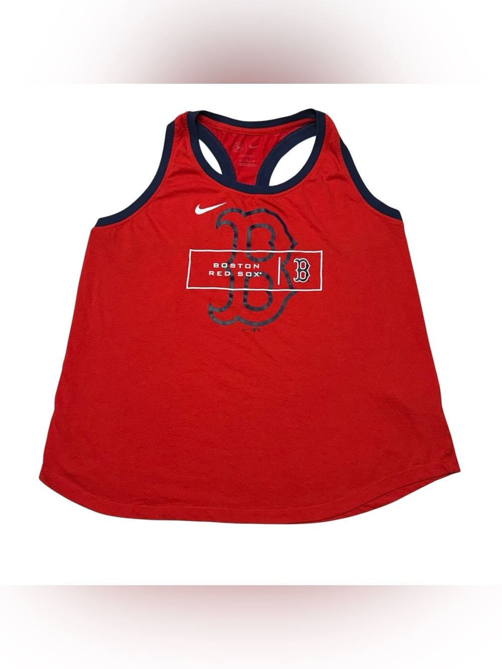 Boston Red Sox MLB Womens Size XL Tank Top Racerback Gym Running Fan Activewear - Picture 2 of 9